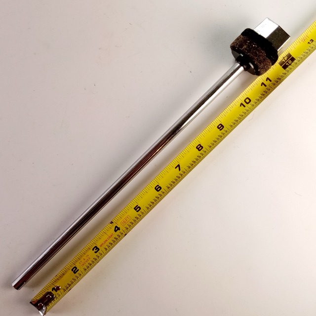 1/4x20 Threaded Straight Cymbal Arm Rod Chrome Stand Part — main photograph