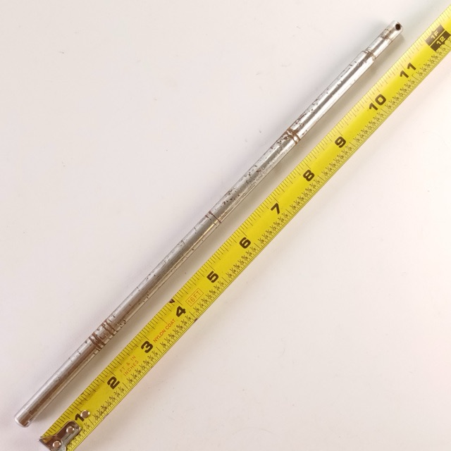 3/8x11 5/8" Straight Disappearing Spur/Cymbal Arm Rod Chrome Stand Part 5/16"top — main photograph