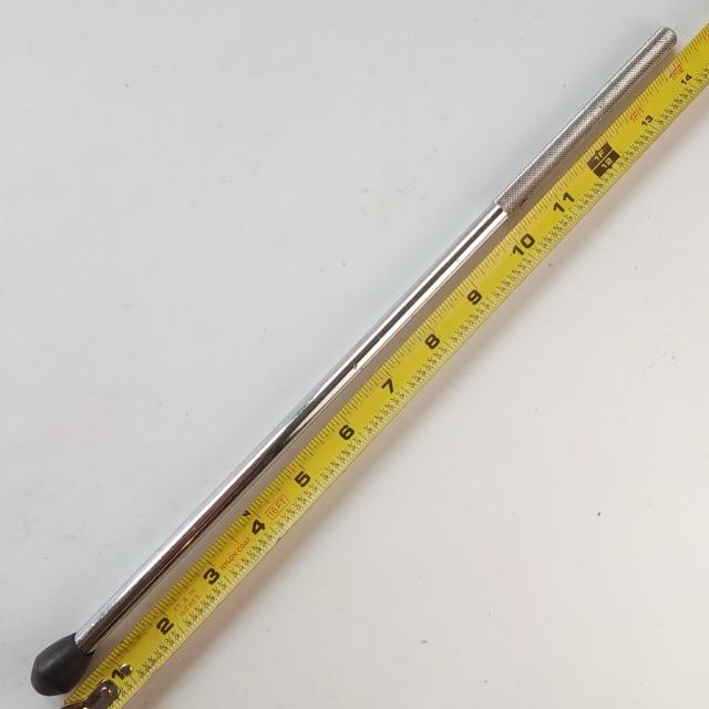 3/8"x 14 3/8" Straight Floor Tom Drum Leg Diamond Knurling Chrome Plated Vintage — main photograph