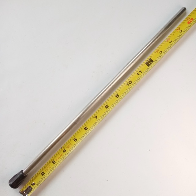 Slingerland 3/8"x16.25"Straight Floor Tom Drum Leg Nickel Vintage 50s Radio King — main photograph