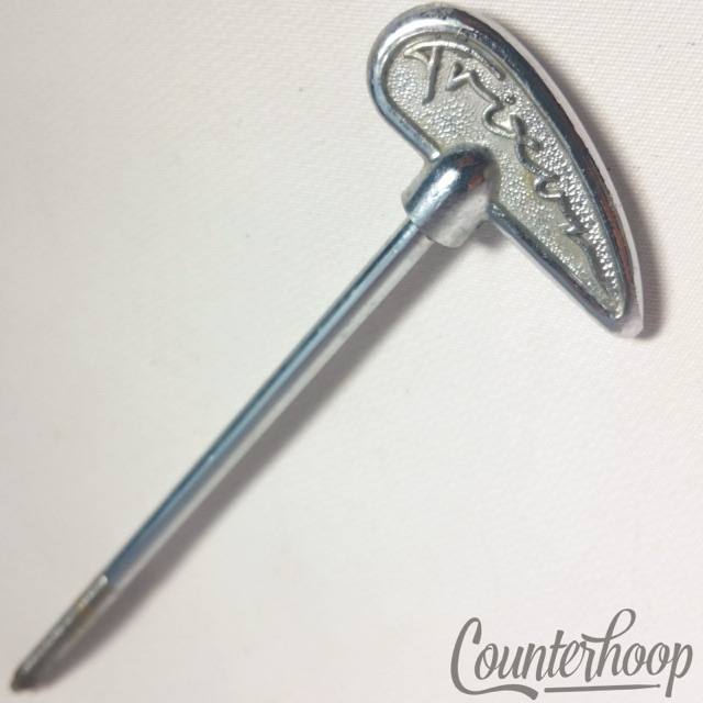 Trixon Bass Drum Thumb Tension T-Rod Vintage 60s Chrome Germany Parts/Hardware* — main photograph