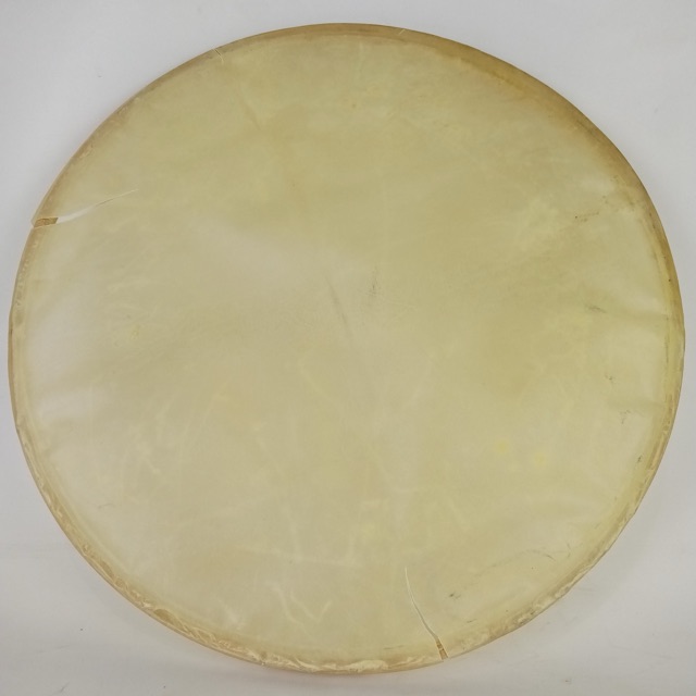 Leedy/Ludwig Snare 14" Calf Skin Drum Head Slunk Resonant Vintage 20s Maple Hoop — main photograph