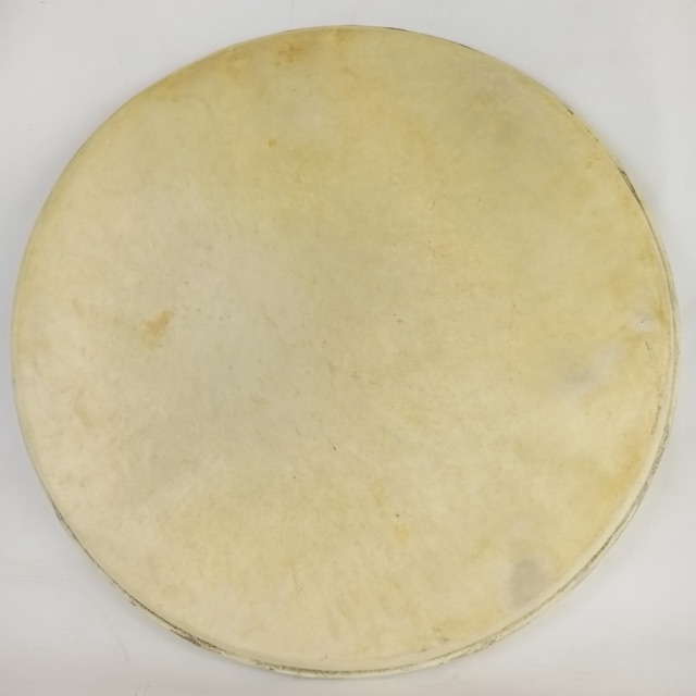 15" Calf Skin Drum Head on Steel Flesh Hoop Timpani Tom Slingerland Vintage 50s — main photograph