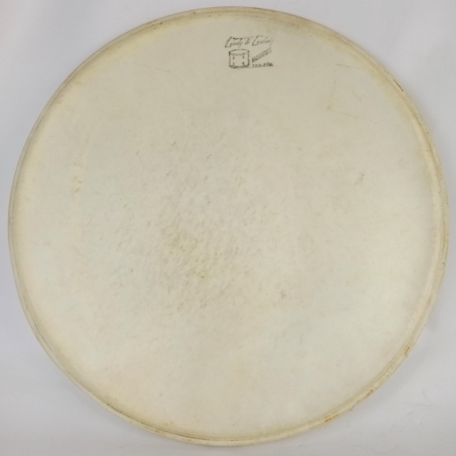 Leedy&Ludwig 16" Hardwhite Floor Tom Drum Calf Skin Batter/Resonant Head Vintage — main photograph