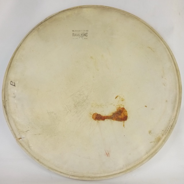 Slingerland 18"Floor Tom/Bass Drum Calf Skin Head Radio King Vintage 40s-50s USA — main photograph