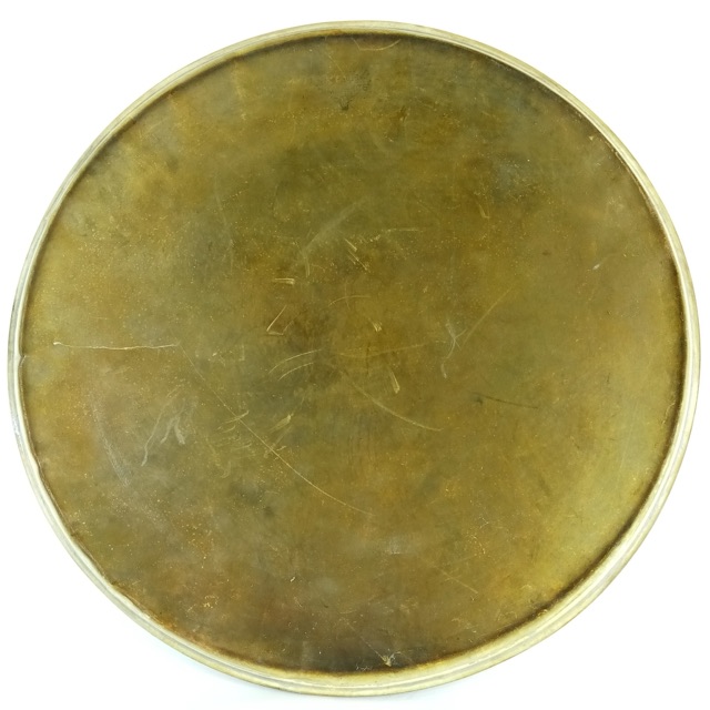 Leedy 18"Calf Skin Bass Drum Head Maple Flesh Hoop Superior Hardwhite Floor Tom — main photograph