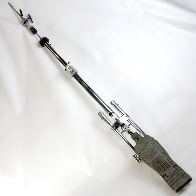 Ludwig Rockers Auxiliary Hi-Hat Cymbal Stand Straight Tube No Tripod Vintage B/W — main photograph