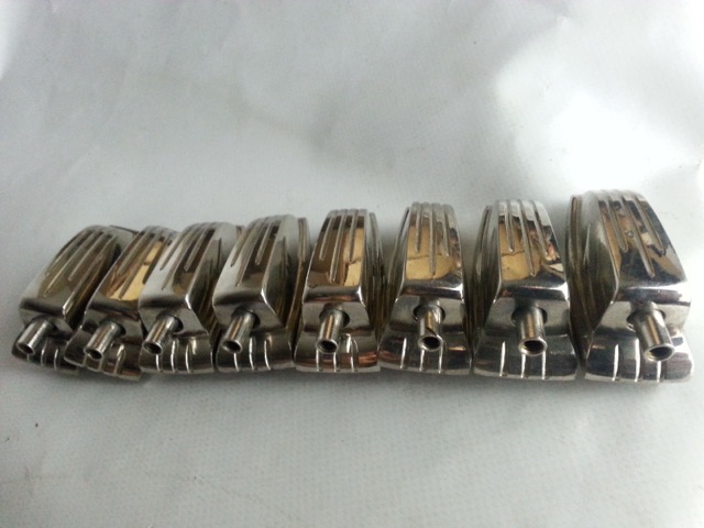 Ludwig Bass Drum Floor Tom Classic Lugs 8x Nickel 1 11/16" Vintage 50s-60s* — main photograph