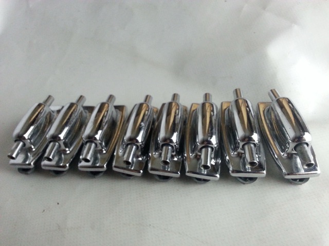 Ludwig 8x Standard Snare Drum Lugs Chrome Vintage 60s-70s* — main photograph