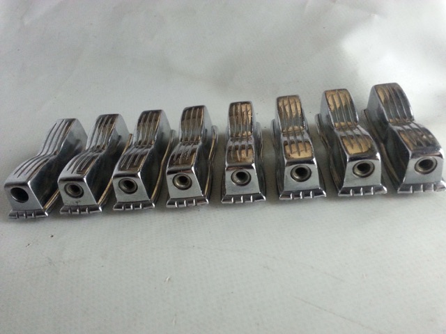 Ludwig 8x Bow-Tie Snare Drum Lugs Chrome Jazz Festival Vintage 60s* — main photograph
