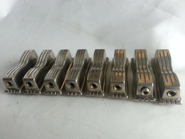 Ludwig WFL 8x Bow-Tie Snare Drum Lugs Nickel Jazz Festival Vintage 50s-60s* — main photograph