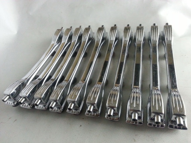 Ludwig 10x Mach Bass Drum Lugs Chrome Vintage 60s-70s* — main photograph