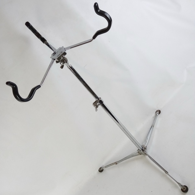 Ludwig 1st-Gen WFL Atlas Flat Base Snare Drum Stand Chrome Flush Mickey Mouse50s — main photograph