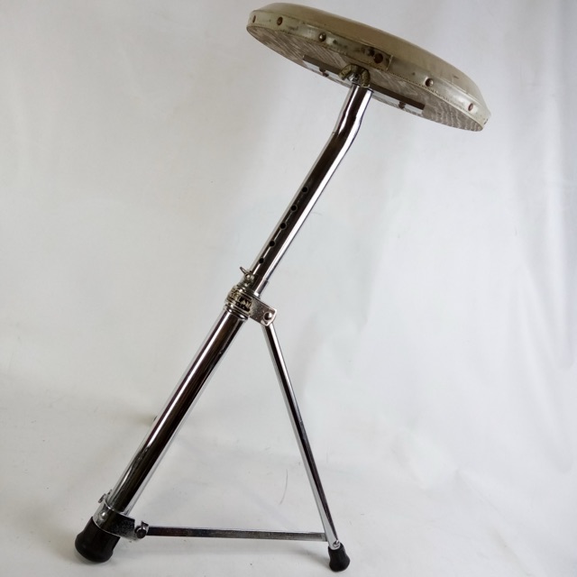Slingerland 60s "New Rocket Throne" #838 Vintage Porto-Pak Style Chrome Seat USA — main photograph