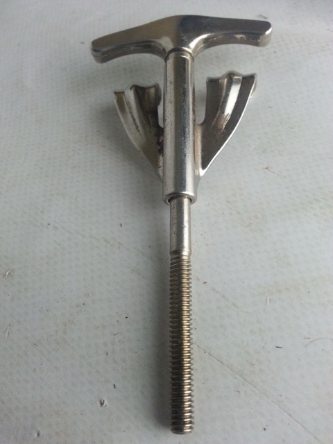 Ludwig Bass Drum Tension T-Rod/Claw Classic Nickel Vintage 50s-60s* — main photograph