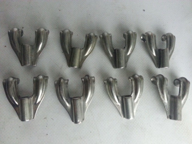 Ludwig 8x Marching Bass Snare Drum Tension Rod Claws Vintage 30s Nickel Brass* — main photograph