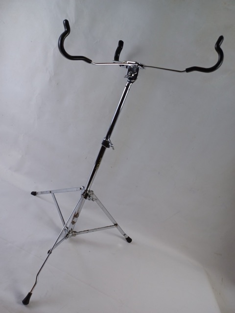 Ludwig 70s Snare Drum Stand #1355 Atlas Single-Braced Chicago USA Vintage Chrome — main photograph
