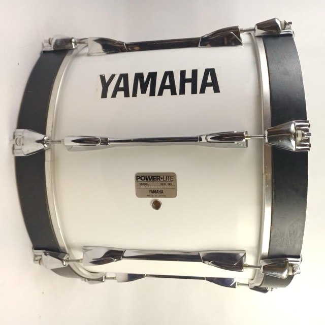 Yamaha 13x18"Powerlite Bass Drum Piano White Japan MB6118U Marching/Parade MB618 — main photograph