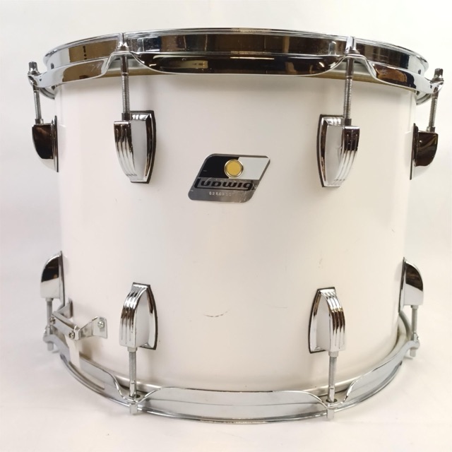 Ludwig Strider 10x14"White Cortex Snare Drum ++Aluminum Ring Parade/Marching P85 — main photograph