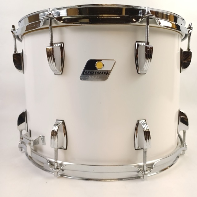 Ludwig 10x14"White Cortex Marching/Parade Snare Drum Rocker Black/White 4Ply P85 — main photograph