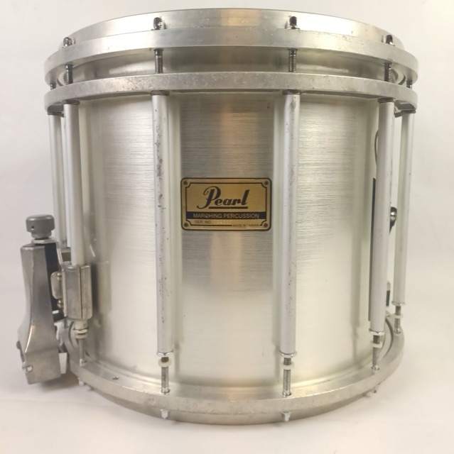 Pearl 14"Championship Maple FFX Marching Snare Drum Brushed Silver Free Floating — main photograph