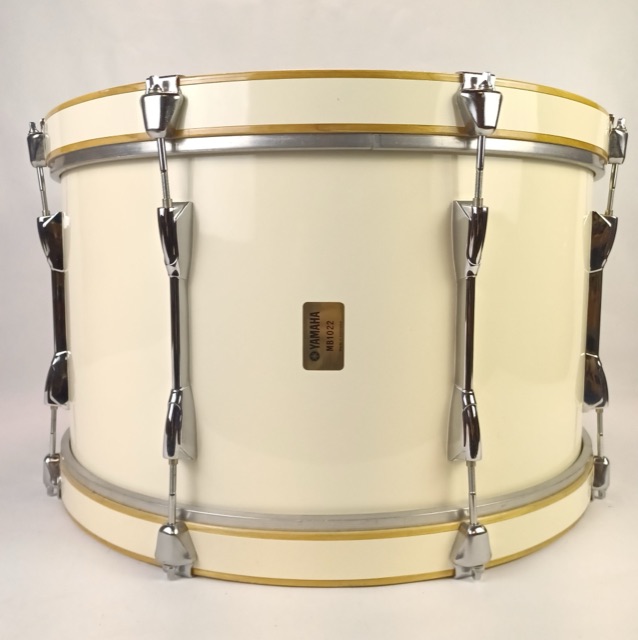 Yamaha Piano White 12x22" Bass Drum MB1022 Vintage 80s Marching/Concert/Parade* — main photograph