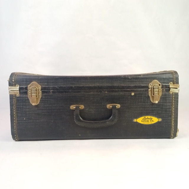 Ludwig 8x14"50-60s Hard Shell Fiber Snare Drum Case USA Stick/Stand Vintage 6.5" — main photograph