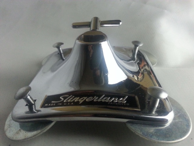 Slingerland Set-O-Matic Bass Drum Mount Receiver 70s Niles USA Chrome EXC* — main photograph