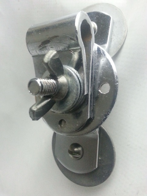 Slingerland Bass Drum Cymbal L-Arm Adjustable Mount Chrome Vintage 60s Chicago* — main photograph