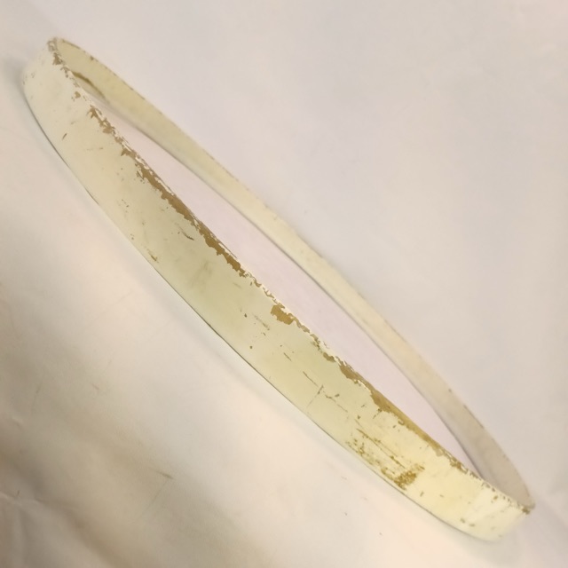 Slingerland 28"White Duco Bass Drum Hoop Rim Kick Concert Marching Parade USA — main photograph