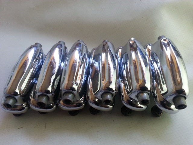 Slingerland 6x Snare Drum Lugs Chrome Sound King Vintage 70s Deluxe 2 1/4"* — main photograph