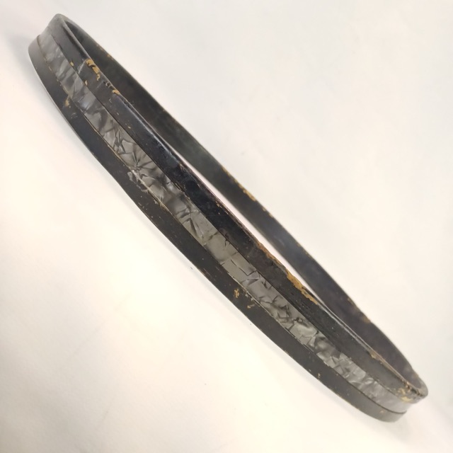 Ludwig 22"Black Diamond Pearl Bass Drum Hoop/Rim 1Ply Maple Vintage60 BDP-Inlay — main photograph