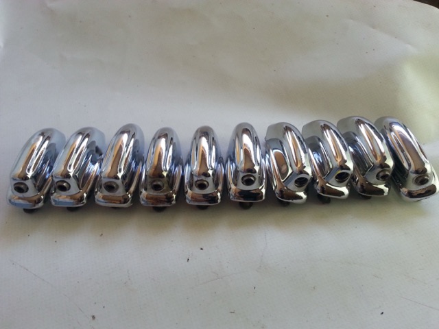 Slingerland 10x Bass Drum Lugs Chrome Sound King Vintage 70s EXC* — main photograph