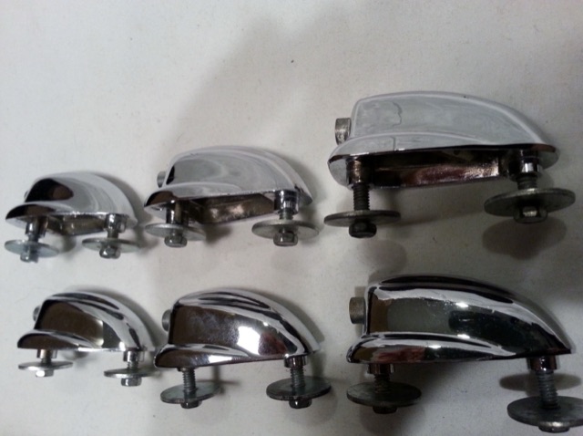 Slingerland 6x Sound King Tom Drum Lugs Chrome Vintage 60s Small Hex Niles USA* — main photograph