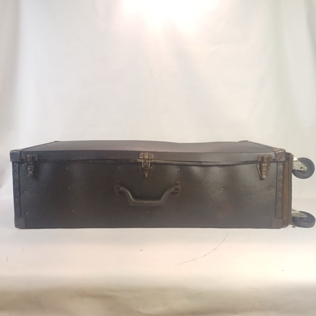 Hardware Case 35"x18"x10"Stand Rack Hard Shell Wheels Fibre Vintage 60s Fiber US — main photograph