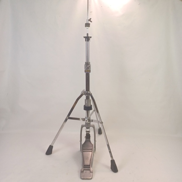 Yamaha Hi-Hat Cymbal Stand Chrome Single-Brace Tripod Foot Pedal +Clutch 80s — main photograph
