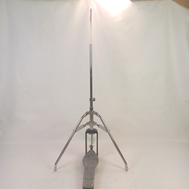 Slingerland #809 Hi-Hats Cymbals Stand Chrome Tube-Leg Vintage 1979 Tripod Base — main photograph