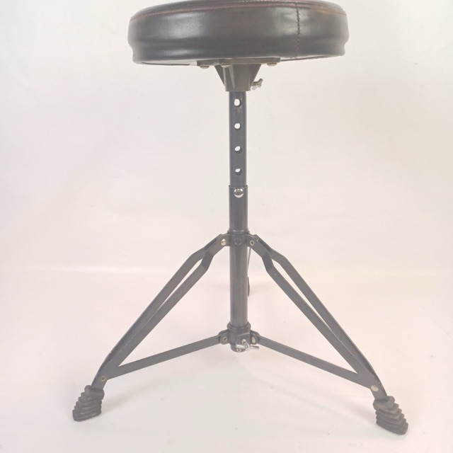 First Act Drum Throne Heavy Duty Double-Brace Seat Chair Black Powdercoat — main photograph