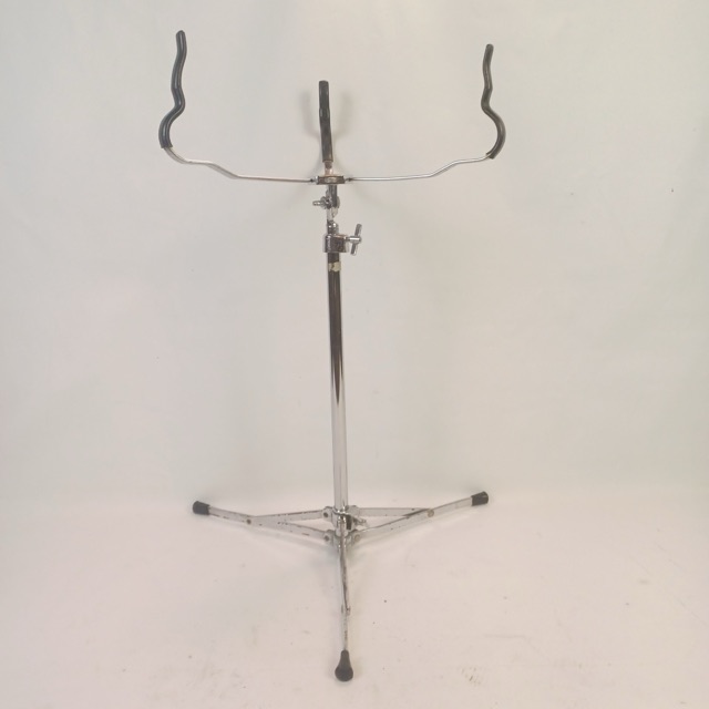 Ludwig WFL Atlas Flat Base#1363 Snare Drum Stand Chrome Vintage Flush Block Logo — main photograph