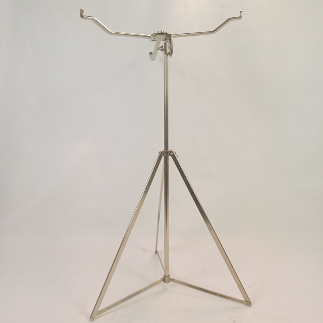 Ludwig #331 Snare Drum Stand Vintage 40s Nickel USA Professional Model Chicago — main photograph