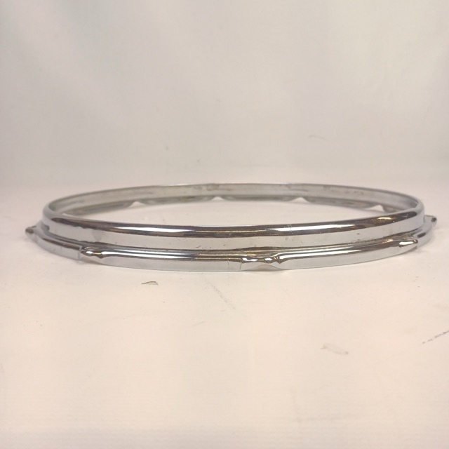 Slingerland 10Lug 14"Chrome-BRASS Stick-Saver Snare Drum COB Rim/Hoop Vintage60s — main photograph