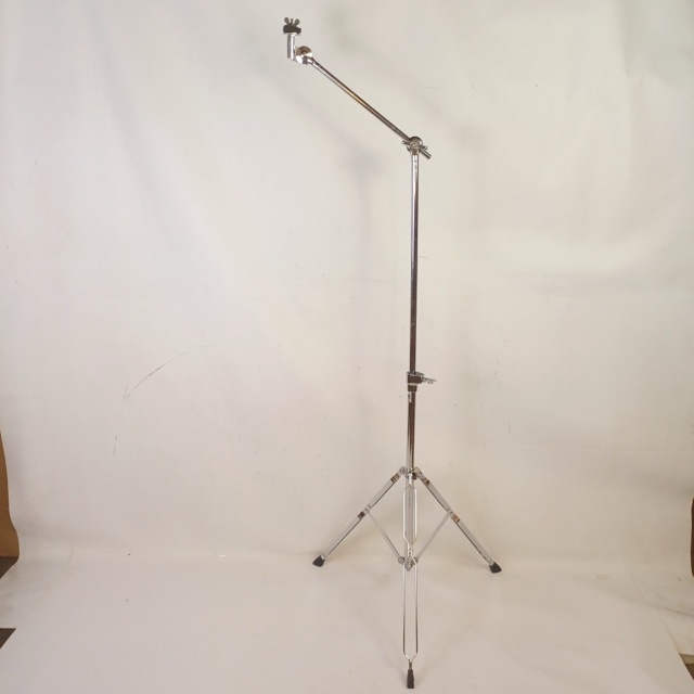 Pulse Percussion Boom Arm Cymbal Stand Double-Braced Tripod Chrome Vintage China — main photograph