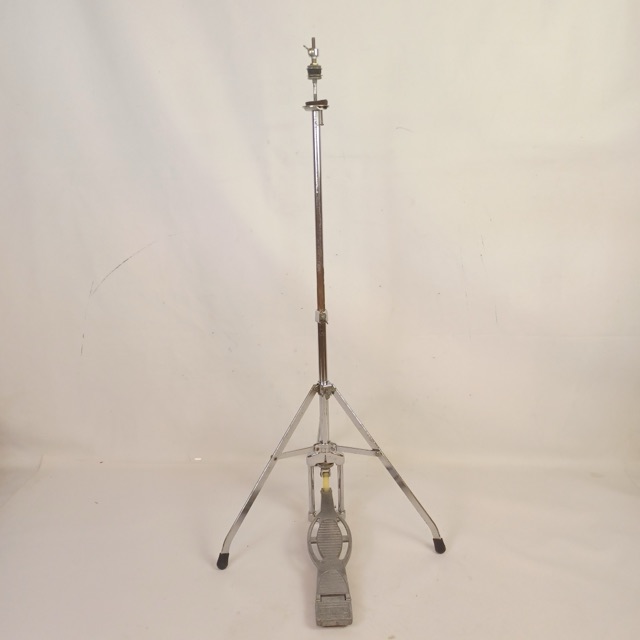 Ludwig 60s#1124"Big Beat" Hi-Hat Stand Tripod Base+Pedal Spur-Lok Vintage Cymbal — main photograph