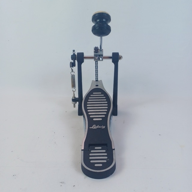 Ludwig Chain-Drive Single-Spring Bass Drum Kick Pedal Black/Aluminum Script — main photograph