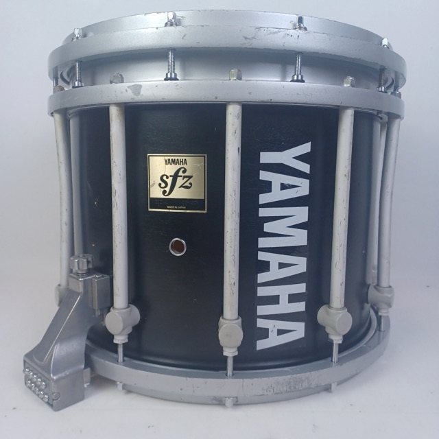 Yamaha 12x14" SFZ 9214U Marching Snare Drum Die-Cast Piano Black Japan Rims 9400 — main photograph