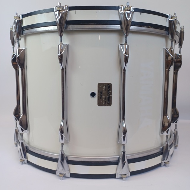 Yamaha 14x22"MB822U JP-x Field Corps Bass Drum 12Lug White Wrap Japan Vintage80s — main photograph