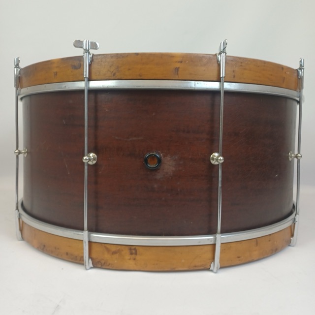 Wilson Bros 10x24"Bass Drum Vintage 20s Mahogany/Poplar+3x Maple ReRings Chicago — main photograph