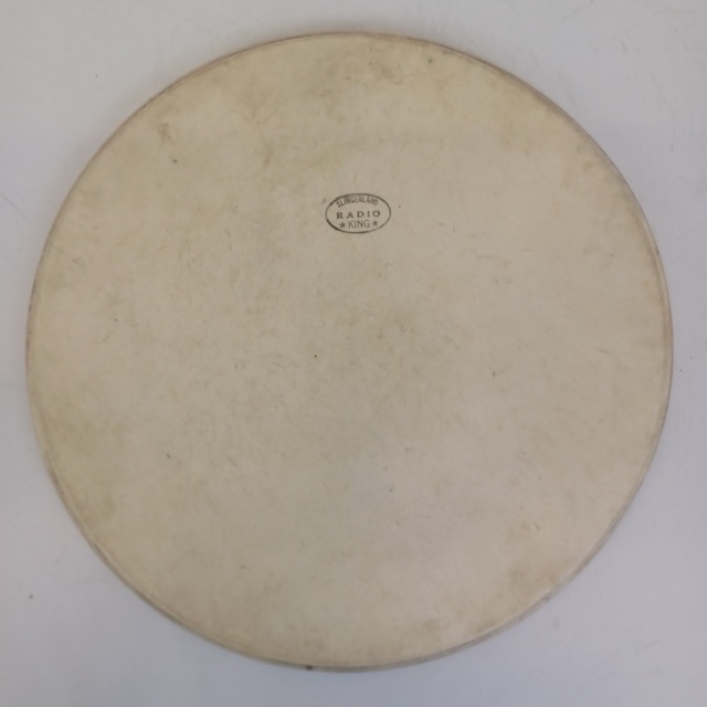 Slingerland 16"40 Radio King-Stamp Calf Skin Floor Tom Drum Batter/Resonant Head — main photograph