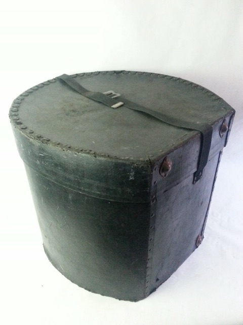 Vintage 18"x16"Bass/Floor Tom Drum Case Fiber/Fibre 60s Made in USA Hard Shell* — main photograph