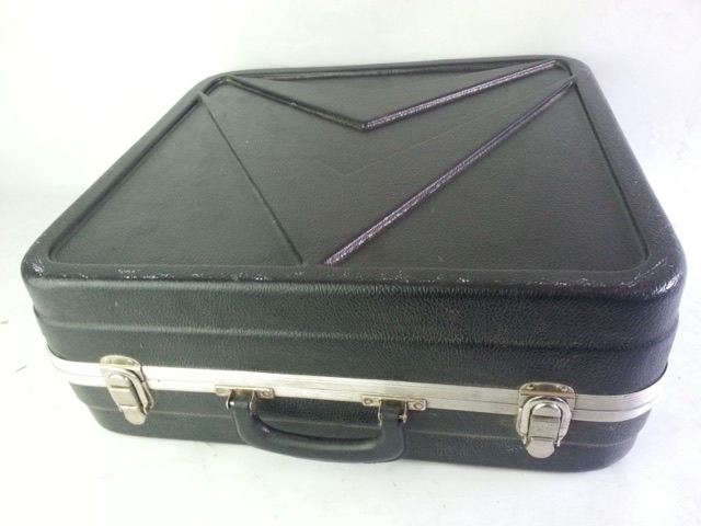 Vintage 14" x 5.5" Snare Drum Case Plastic Hardshell Hard Shell Square* — main photograph